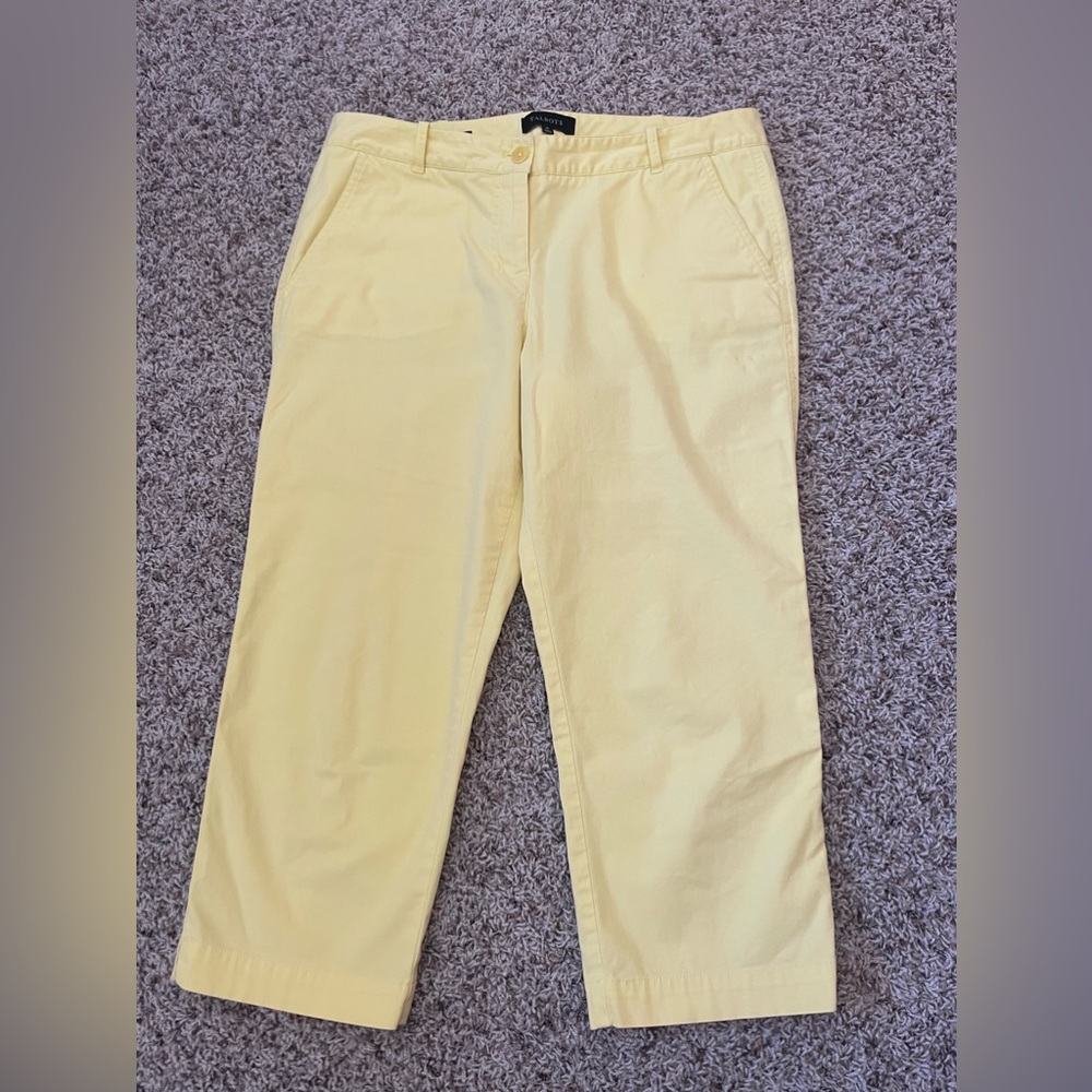 Talbots Women’s Capri Pants Bright Yellow Size 10
